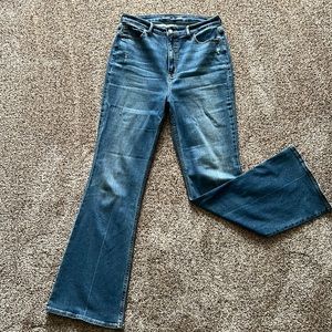 Womens high rise flare jeans